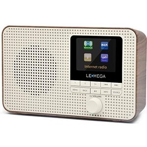 Internetradio - DAB+ Bluetooth-radio - Draagbaar - Digitale Radio - 12 uur speeltijd - 60 presets - Kleurendisplay