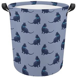 Elegance Russische Kat Grappige Wasmanden Met Handvatten Waterdichte Opvouwbare Kleding Hampers Opslag Bin Organizer