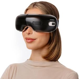 DONNERBERG® NEO1 Oogmassageapparaat met warmte en koeling, oogmasker, geïntegreerde luidspreker, oogmassageapparaat, compressie, 4 modi, 7 jaar fabrieksgarantie