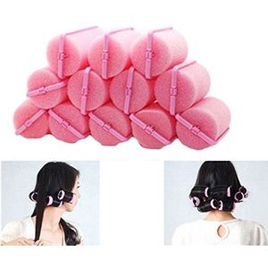 12 Stks/zak Magic Foam Spons Haar Krulspelden Schuim Kussen Haar Styling Rollers Twist Tool