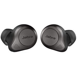 Jabra Elite 85t True Wireless Earbuds - Jabra Advanced Active Noise Cancellation with Long Battery Life and Powerful Speakers - Wireless Charging Case - Titanium Black