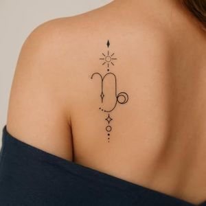 Astrologie tattoo – Temporalis® | Tijdelijke tatoeages voor vrouwen & mannen – Nep tattoo vegan & waterbestendig – EU-cosmetica – Blijft 1-2 weken [ Tatoeage Steenbok – S-Long ]