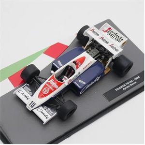 1:43 for F1 Formula Racing Toleman TG184 1984 Diecast Model Auto Miniatuur Voertuig Speelgoed Auto Wit
