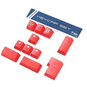 Ducky PBT Double-Shot Keycap Set, rot, 11 Tasten