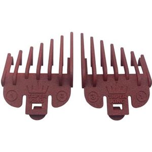 Taper King Haartondeuse Guide Comb Guard Set - Fool Proof Tapers & Fades at Home! Ruby (#1 tot #3) - Compatibel met Wahl/Conair Clippers!