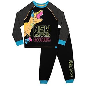 Harry Bear Jongens Pyjama's Gaming Zwart 140