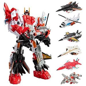 Transformer-Toys: Flying Taibao Fearless Zes-in-één gevechtsvliegtuigen Beweegbare poppen Transformer-Toys Robots, speelgoed for kinderen van 15 jaar en ouder 12 inch hoog