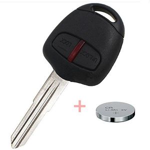 Auto sleutel afstandsbediening 1x behuizing 2 knoppen + 1x leeg MIT11R + 1x CR1616 accu compatible met Mitsubishi