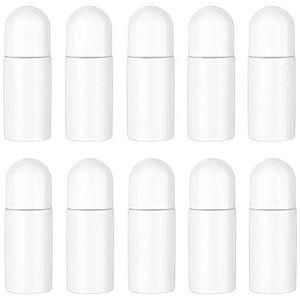Wination 10Pcs 50Ml Plastic Roller Flessen Deodorant Flessen Lege Hervulbare Roll Op Flessen Voor Essentiële Oliën Parfum Cosmetica