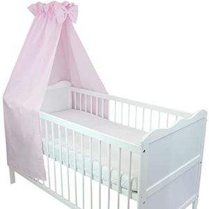 TupTam Baby Hemeltje Bedhemel met Strik, licht roze, ca. 160x240 cm