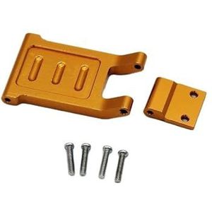 For WLtoys 124016 124018 1/12 RC model afstandsbediening auto metalen upgrade accessoires achterbumper LC RACING EMB-DTH(Yellow)