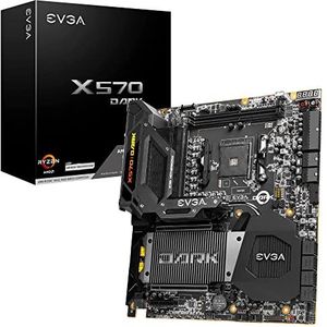 EVGA X570 Dark, 121-VR-A579-KR, AM4, AMD X570, PCIe Gen4, SATA 6 Gb/s, 2,5 Gb/s LAN, Wi-Fi 6/BT5.2, USB 3.2 Gen2x2, M.2, U.2, EATX, AMD-moederbord