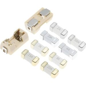 10 stuks 1808 125 V 250 V AC 0451 SMD Fast Blow-zekering 0,5 A 0,75 A 1A 2A 3A 4A 5A 6,3A 8A 10A 12A 15A 500MA 750MA 2410 ultra-snelle zekeringen (10 stuks 15 A)