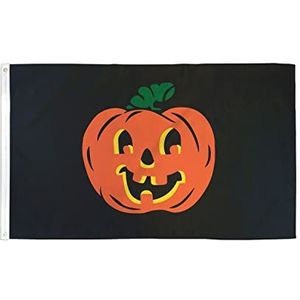 Halloween Pumpkin Vlag 90x60 cm - Happy Halloween Vlag 60 x 90 cm - Banner 2x3 ft Hoge kwaliteit - AZ FLAG