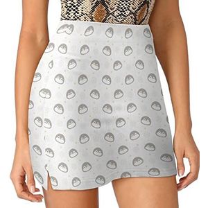 Pinguïn Patroon Vrouwen Skorts Hoge Taille Tennisrok Gelaagde Korte Mini Rok Culottes Skorts Met Zakken M