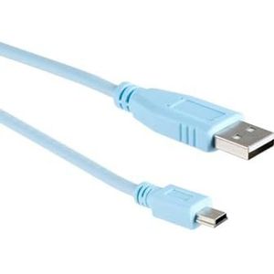 CablesAndKits USB-consolekabel (compatibel met Cisco CAB-CONSOLE-USB), 1,8 m lang, USB type A naar USB type mini B, rollover console-kabel, USB 2.0, verbinding met routers, switches en firewalls