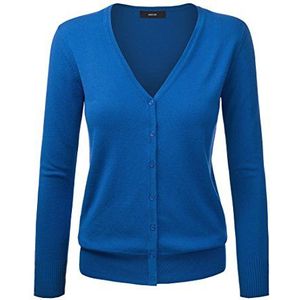Dames Basic Spring Button Down Cardigan