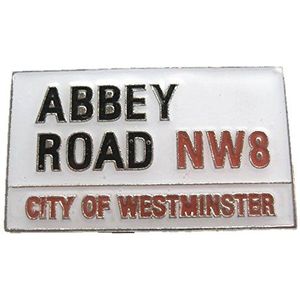 Metal Enamel Pin Badge Brooch 60's Music The Beatles Abbey Road Sign