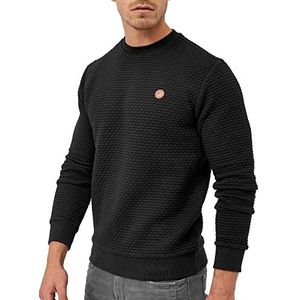 INDICODE Heren Dash Pullover | Trui met ronde hals Black M