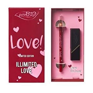PuroBio Puro Bio Illimited Love Limited Edition lippenstift rood en rood potlood in gelimiteerde oplage