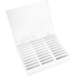 Fake Nail Display Case, 30 Grids Lege Nail Storage Box Nail Art Decoratie Container Nail Tips Houder voor het opslaan van verscheidenheid van Nail Art Decoraties (Wit)
