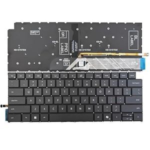 Voor Inspiron 14 5445 7445 16 7640 / voor Plus 7440 7441 Serie Laptop Toetsenbord US Blauw Zwart Met Achtergrondverlichting(Black With Backlit)