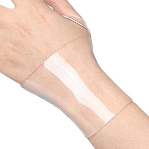 LINGJIONG Pols Compressie Brace, Transparante Polssteun Brace | Gel Polsondersteuning Vingerloze Handschoen Carpaal Tunnel Gel Polsbrace voor Vrouwen Mannen