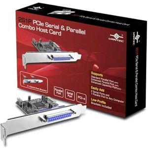 Vantec PCIe 2 Serial & 1 Parallelle Host Card (UGT-PCE2S1P)