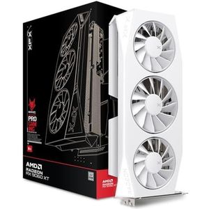 XFX - Radeon RX 9060 XT Mercury OC - Grafische Kaart - Wit - 16GB GDDR6 RAM
