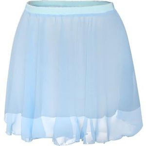 UBOHUZ Balletrokken voor meisjes, dansrok, chiffon, dames, elastische taille, kort, voor oefendansen, voor vrouwen, Blauw, L Height 160-170cm