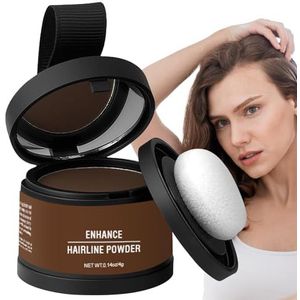 Wortelpoeder voor haar, haarlijnpoeder - Root Cover Up Haarschaduwpoeder met applicator | Waterdichte haarschaduwconcealer voor grijze dekking, fijn, dunner wordend haar