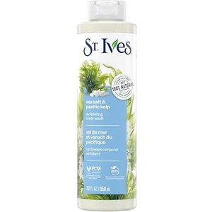 St. Ives Zuiverende Zeezout & Pacific Kelp Exfoliërende Body Wash (650ml) Gemaakt met plantaardige reinigingsmiddelen & 100% natuurlijke exfoliant 16oz douchegel