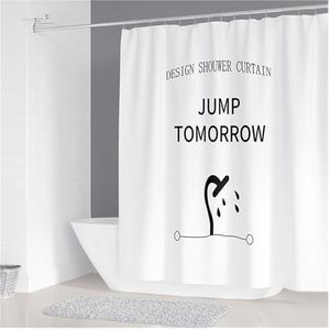 Douchegordijn eenvoudige geometrische kroonluchter afdrukken badkamer douchegordijn polyester waterdicht woondecoratie gordijn met 12 haken badkamer gordijnen (kleur: 1, maat: B 180 x H220 cm)