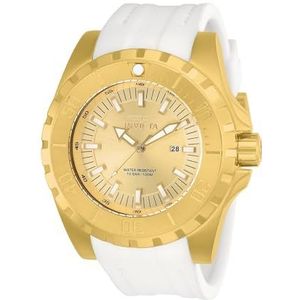 Invicta Men's 'Pro Diver' Quartz Stainless Steel and Polyurethane Casual Watch, Color:Gold (Model: 23740)