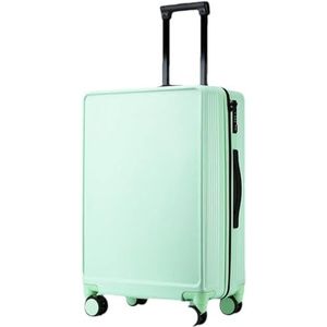 Aluminium Frame Rolling Koffer Grote Capaciteit Mode Trolley Case Business Boarding Box Reizen Spinner Bagage, Mint En8 Rits, 26 inch
