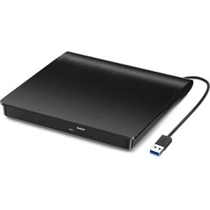 Externe CD/DVD-drive, USB 3.0 CD DVD-speler Draagbare +/-RW-brander CD-ROM-lezer Schrijver Schijfduplicator for laptop Desktop-pc