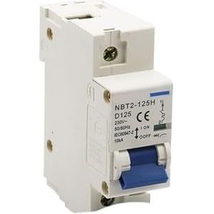 1 STKS NBT2-125H 1P 2P 3P 4P Huishoudelijke Rail AC 230/400V 125A 10kA D Type Luchtschakelaar Mini Circuit Breaker MCB (Maat: KL4-5b, Kleur: 125A)