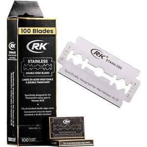 Henson Shaving RK Double Edge Razor Blade - 100 stuks - ontworpen voor de AL13 (100)
