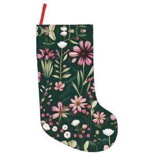 stujvc Plant Bloemen Bloemen Extra Grote 18 inch Kerst Kousen, Perfecte Kous Stuffers Voor Volwassenen Kerstboom Opknoping