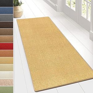KARAT Sisal Tapijt - Tapijtloper 80 cm breed - natuurlijke vezels loper - tapijt voor woonkamer, hal, slaapkamer - sisal tapijt Sylt (80 x 100 cm, natuur)