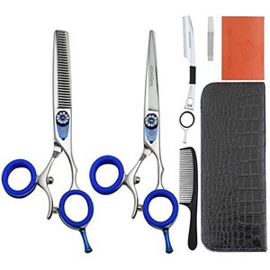 6.0 inch haarschaar kit professionele kappers schaar japanse kapper razor rand roterende duimschaars haar clipper professionele roterende kapsel snijden dunner