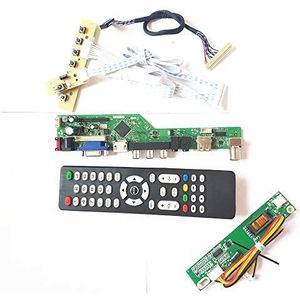 Voor N154Z3-L01/L02/L03 VGA HDMI AV USB RF lcd scherm panel Remote+Inverter+toetsenbord T.V53 controller board 1CCFL 30Pin LVDS Kit (N154Z3-L03)