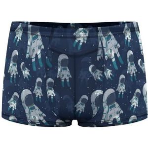 Astronaut And Star Boxershorts voor heren, sexy shorts, mesh boxers, ondergoed, ademende onderbroek, string