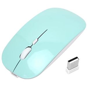 2.4G Draadloze Muis, 2 Modi Silent Key Draadloze Muis Slanke Draagbare 3 DPI-niveaus met USB-nano-ontvanger voor Pc (Groente)