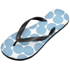 LI ZHI XIN Volwassen Zomer Flip Flops Indoor Outdoor Slippers Huis Schoenen Met PVC Antislip Zool Polka Dot Patroon, Meerkleurig, X-Small