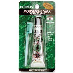 CLUBMAN Pinaud Moustache Wax - Kastanje 15ml