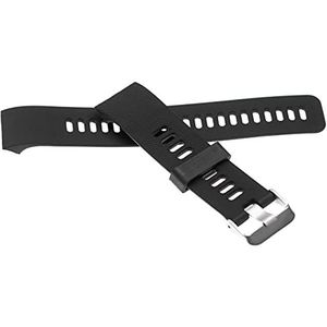 vhbw Polsband compatibel met Garmin Forerunner 30, 35 Smart Watch - 13,5 + 9,4 cm siliconen zwart