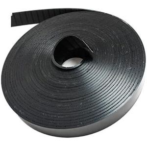 RAHBI P3 Platte riem Breedte 25 mm Dikte 3 mm Kleur zwart Polyurethaan met stalen kern for fitnessapparatuur leisurely (Size : 20Meters, Color : 25mm)