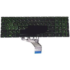 RU Russisch laptoptoetsenbord met achtergrondverlichting voor HP 15-GW 15Z-GW 250 255 G7 15-CS 15T-CS000 16-A TPN-C135 L13320-251 toetsenborden gouden toetskap(RU Green backlit)