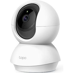 TP-Link Tapo Pan/Tilt Smart Security Camera, Indoor CCTV, 360° Rotational Views, Works with Alexa&Google Home, No Hub Required, 1080p, 2-Way Audio, Night Vision, SD Storage, Device Sharing(C200)